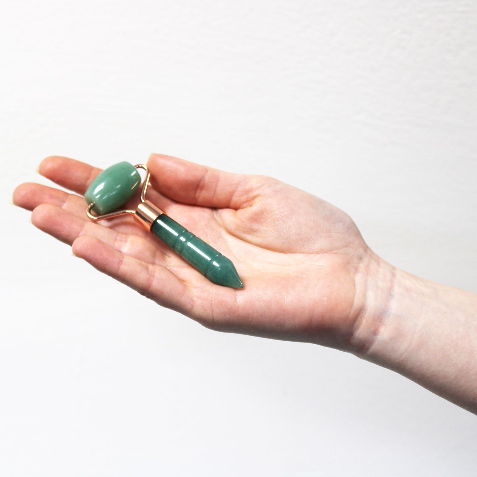 Mini Rodillo Facial · Cristal de Roca Natural