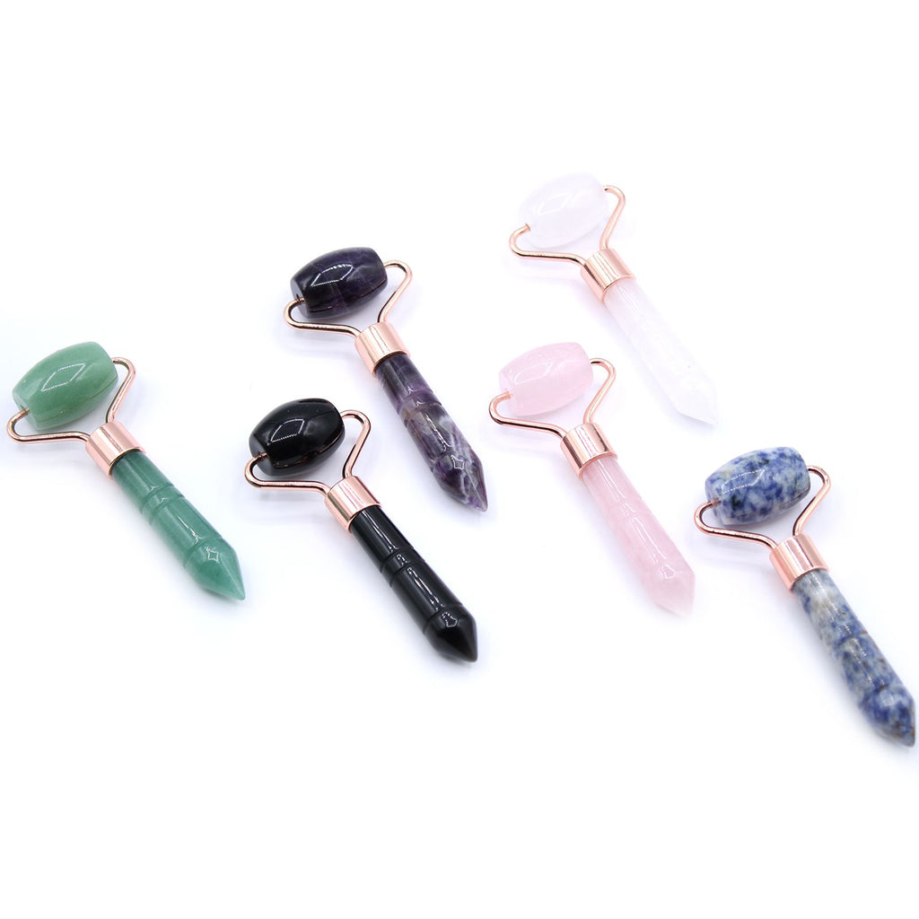 Mini Rodillo Facial · Cristal de Roca Natural