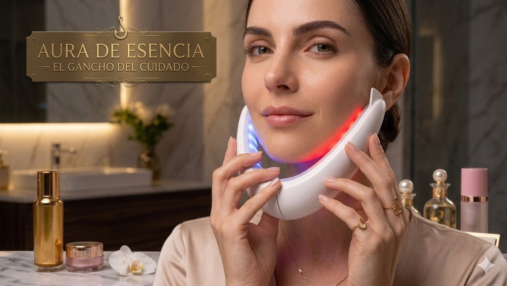 Dispozitivo Facial EMS Microcorriente-Lifting,Firmeza y Anti-Edad en Casa